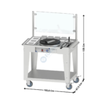 Chariot ambulant avec crêpière intégrée | CSAC | CASSELIN