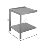Table d'entrée / sortie pour Lave-Vaisselle à Capot MBM - 70 Cm | AAL0116 | MBM