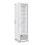 Congélateur vitrée 1 porte battante - 221L. | 74640050 | COMBISTEEL