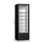 Congélateur vitrée 1 porte battante 417L. - Statique | 74720215 | COMBISTEEL