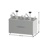 Pompe à sauce neutre 2 x 2,5L. | CPSN2 | CASSELIN