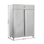 Armoire négative 1255L. - 2 Portes pleine | QN12 | COOL HEAD