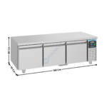 Soubassement réfrigérée 3 tiroirs positive - Série Pro Line | 74895480 | COMBISTEEL