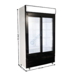 Armoire vitrée 2 portes coulissantes 780L | 74551396 | COMBISTEEL