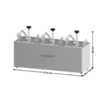Pompe à sauce neutre 3 x 2,5L. | CPSN3 | CASSELIN
