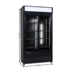 Armoire vitrée 2 portes coulissantes 780L | 74551398 | COMBISTEEL