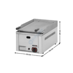 Grill à pierre de lave simple | CGPL | CASSELIN