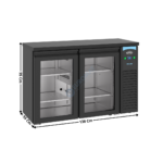 Arrière bar 2 portes battantes vitrées - Série Pro Line | 74895285 | COMBISTEEL