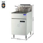 Friteuse gaz 29 L. HP sur coffre - Haut Rendement - Gaz Butane/Propane | ATFS75LP | ATOSA