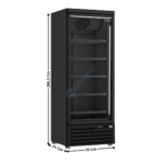 Armoire congélateur vitrée 1 porte battante 600L | 74552244 | COMBISTEEL