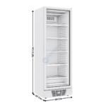 Congélateur vitrée 1 porte battante - 382L. | 74640062 | COMBISTEEL