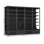 Armoire vitrée 4 portes battantes - 2585 Litres | 74553110 | COMBISTEEL