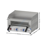 Plancha avec toasteur intégré 520 | CPAST520 | CASSELIN