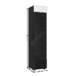 Armoire vitrée 1 porte battante 232L. | 74640200 | COMBISTEEL