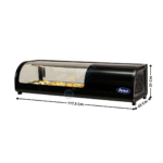 Vitrine à sushis & tapas 117Cm - 4 x GN1/3 / 50 L. | WLS50L | ATOSA