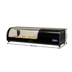 Vitrine à sushis & tapas 135Cm - 5 x GN1/3 / 62 L. | WLS62L | ATOSA