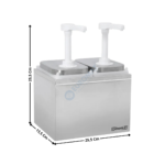 Pompe à sauce neutre 2 x 2L. | CPSN22L | CASSELIN