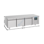 Soubassement réfrigérée 3 portes positive - Série Pro Line | 74895080 | COMBISTEEL
