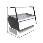 Vitrine à crème glacée - 13 bacs / Modèle IBIZA | 74720145 | COMBISTEEL