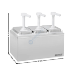 Pompe à sauce neutre 3 x 2L. | CPSN32L | CASSELIN