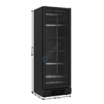 Congélateur vitrée 1 porte battante - 382L. | 74640064 | COMBISTEEL