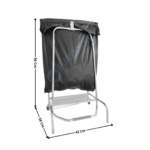 Porte sac poubelle inox 110L | WBH701 | CUISTANCE