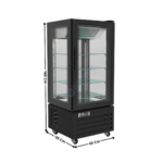 Vitrine à dessert positive panoramique 280L. | 74500840 | COMBISTEEL
