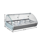 Bain marie à poser - 4 x GN1/3 - Série économique | 74870135 | COMBISTEEL