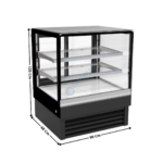Vitrine de comptoir 90cm réfrigérée panoramique - NERO SERIES | 74500820 | COMBISTEEL