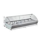 Bain marie à poser - 6 x GN1/3 - Série économique | 74870140 | COMBISTEEL