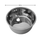 Bac évier Ø30 Cm | 74930035 | COMBISTEEL