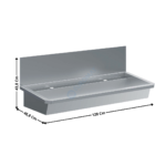 Lavabo 120 Cm - 2 zones | 70134605 | COMBISTEEL