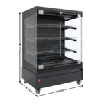 Vitrine chauffante 100 Cm - Vitre Self Service AOSTA LINE | HAS10P5 | DIAMOND
