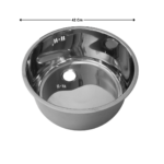 Bac évier Ø42 Cm | 74930042 | COMBISTEEL