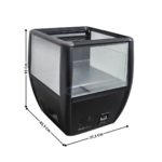 Ilot 77 Cm - Livre service réfrigérée 1,21m2 / Série Economique | 70900030 | COMBISTEEL