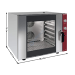 Four à convection 6 x GN1/1 avec fonction humidificateur | CGE611BQ | DIAMOND