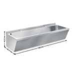 Lavabo 120x42 Cm - 2 zones | 70131220 | COMBISTEEL