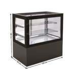 Vitrine de comptoir 120cm réfrigérée panoramique - NERO SERIES | 74895460 | COMBISTEEL