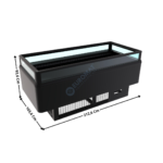Ilot 212,6 Cm - Livre service mixte 1,4m2 / Série Economique | 70800025 | COMBISTEEL