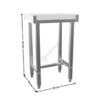 Billot de découpe 70x70 Cm "Épaisseur 50mm" - Série économique | 74900300 | COMBISTEEL