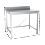 Table de travail 100x60cm | 73330036 | COMBISTEEL