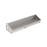 Réserve / Etagère Inox à Frites 600x300 | 73331200 | COMBISTEEL