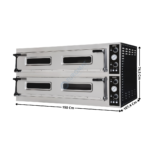 Four à pizza 12 pizzas 2 niveaux - ECO | 74850050 | COMBISTEEL