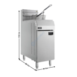 Friteuse gaz Propane 21 L. sur coffre - Haut Rendement | 74550976 | COMBISTEEL
