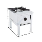 Réchaud 1 zone L gaz | 71781000 | COMBISTEEL