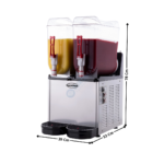Distributeur de granité 2 x 12 L. | 70650005 | COMBISTEEL