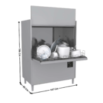 Lave-Ustensiles - 400V - Sans adoucisseur - Série DOMINA | LOD503 | MBM