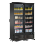 Armoire vitrée 2 portes battante 1000L. | 75260105 | COMBISTEEL
