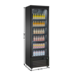 Armoire vitrée 1 porte battante 450L. | 75260100 | COMBISTEEL