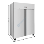 Armoire réfrigérée 1145 L. - 2 portes pleines GN2/1 | THL1180TN | SKYRAINBOW